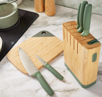 Berghoff 6pcs Knife Block Set ,Forest